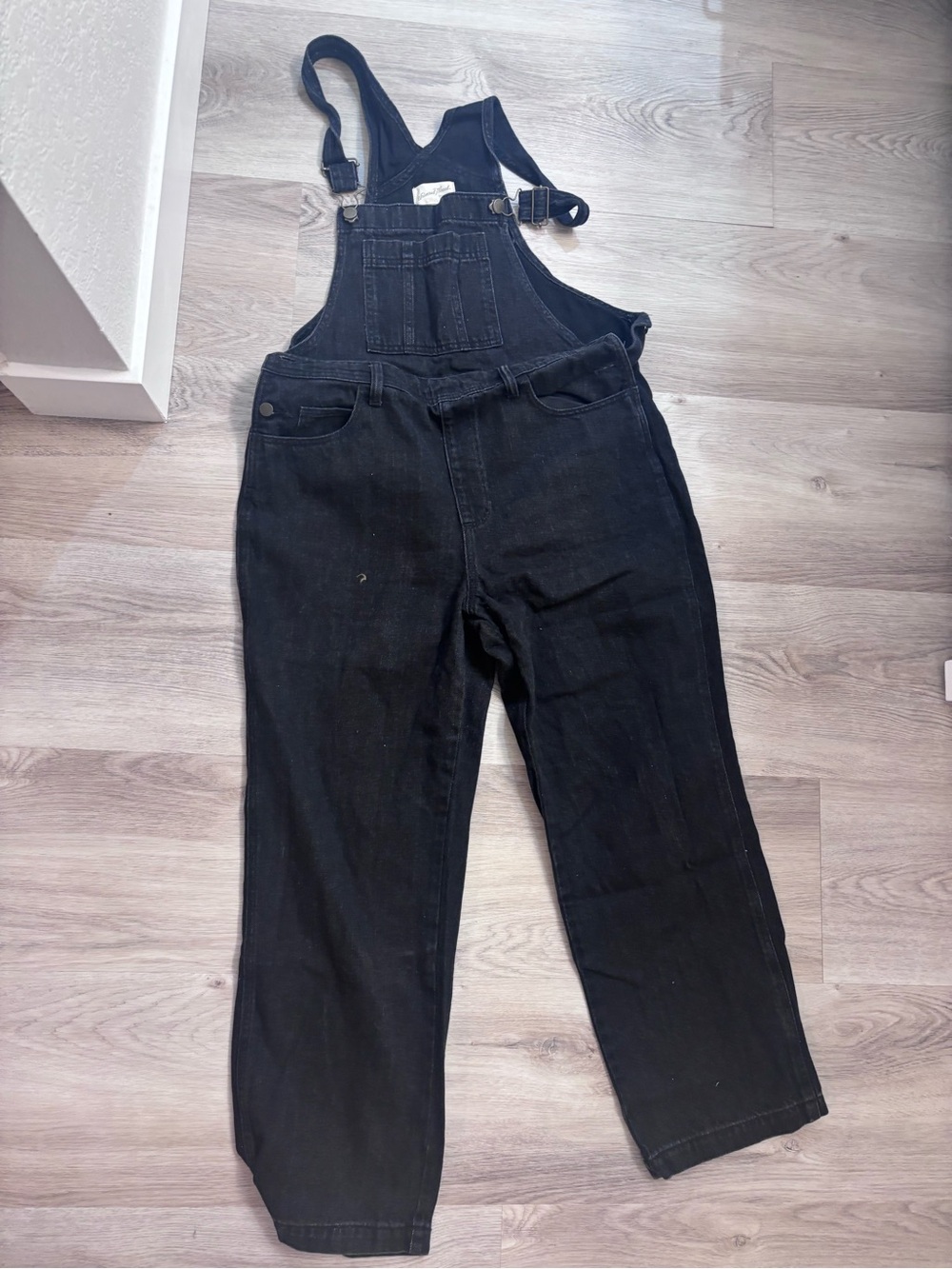 Universal Thread Black Denim Overalls
